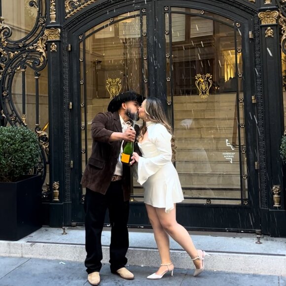 House Of CB Toira Ivory Draped Corset Bridal Dress - Picture 5 of 5